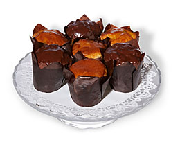 Mini babeczki czekoladowo-orzechowe
